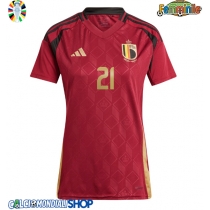 Maglie da calcio Belgio Timothy Castagne #21 Prima Maglia Femminile Europei 2024 Manica Corta